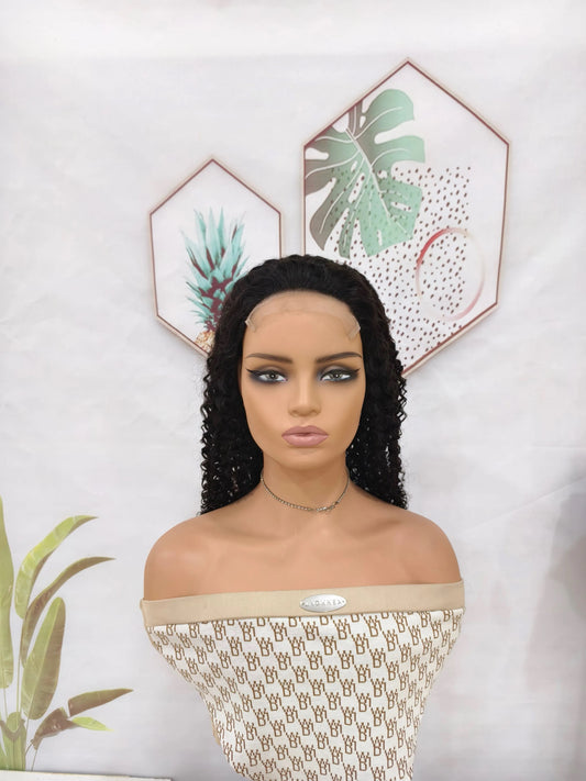 Kinky Curly 5x5 Closure Wig – Glueless, Pre-Cut Lace, 200% Density (20” & 22”)