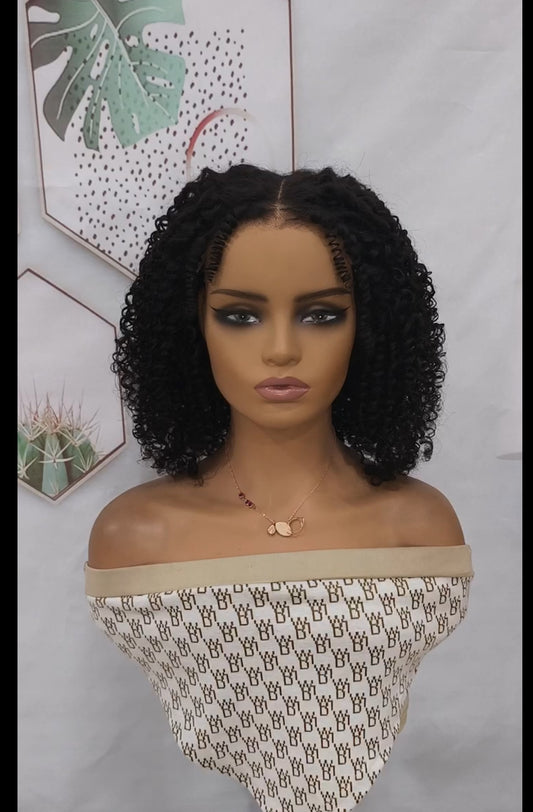 7x5 HD Glueless Wear & Go Wig – Finger Curly | 16” | 250% Density