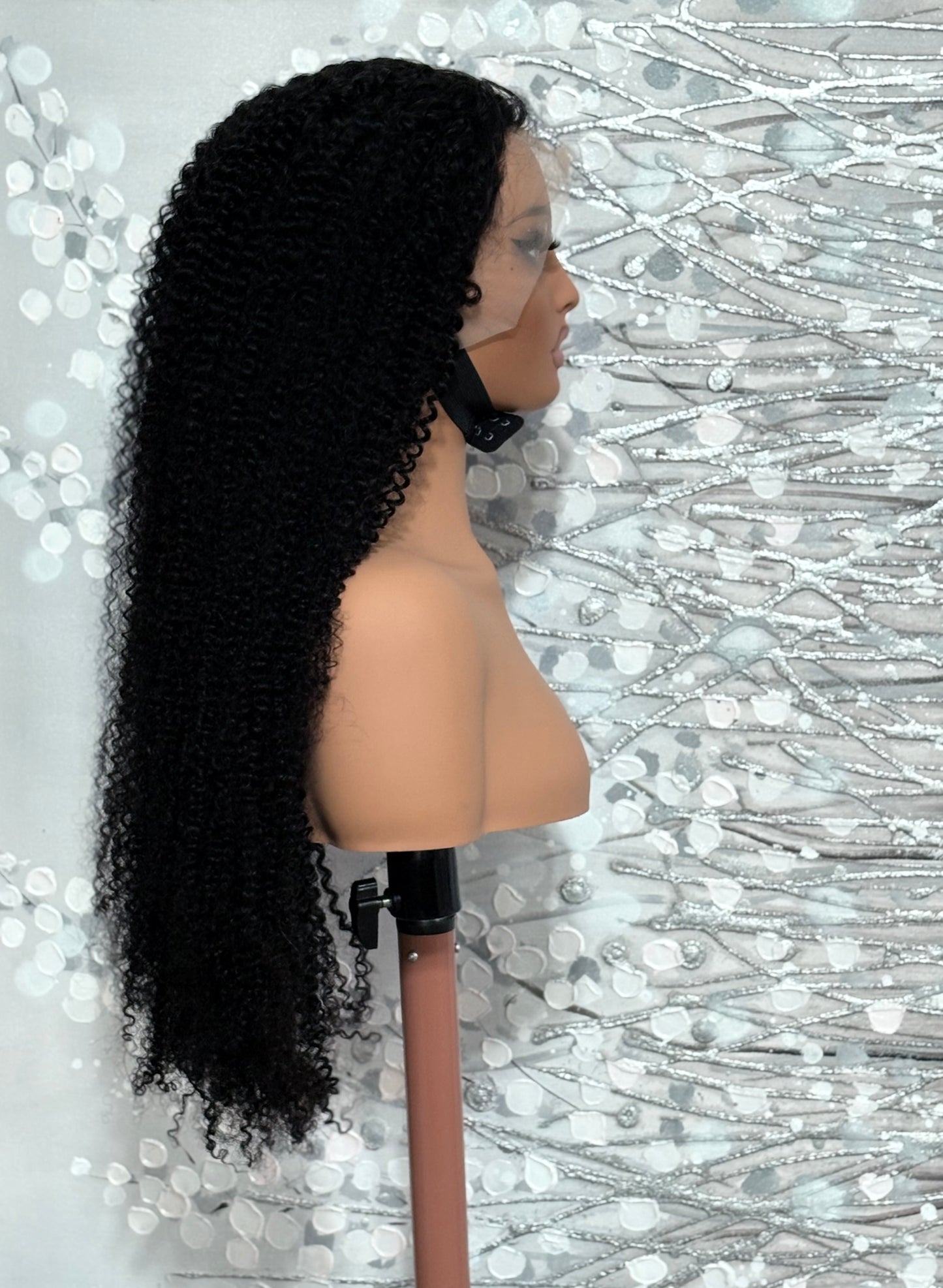 13x4 Lace Front Wig – 30” Jerry Curly | 250% Density | Natural Black