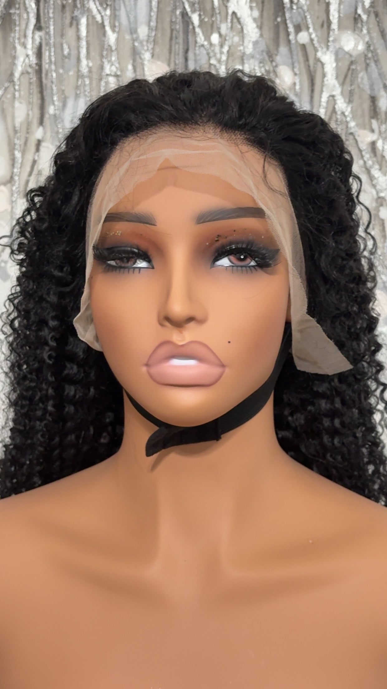 13x4 Lace Front Wig – 30” Jerry Curly | 250% Density | Natural Black