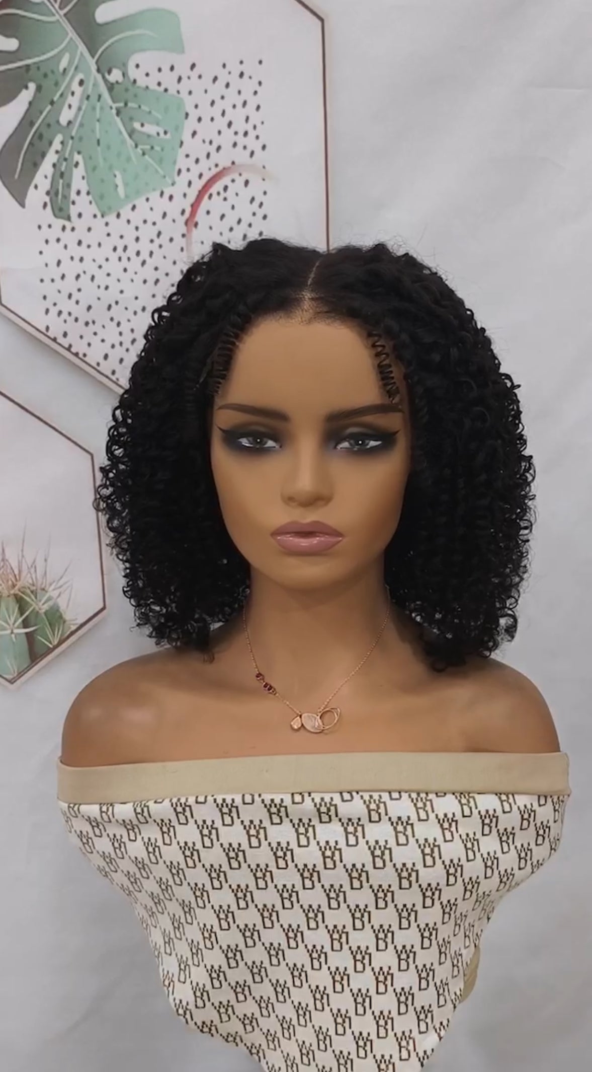 7x5 HD Glueless Wear & Go Wig – Finger Curly | 16” | 250% Density