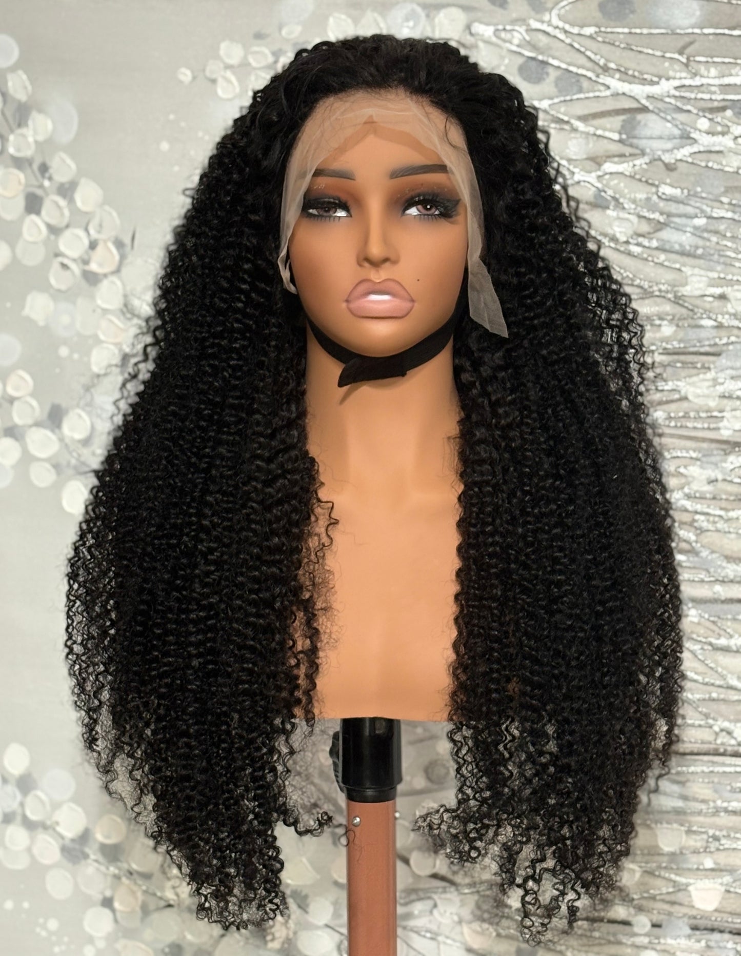 13x4 Lace Front Wig – 30” Jerry Curly | 250% Density | Natural Black